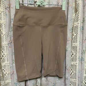 Year Of Ours High Rise Taupe Biker Shorts Size Small
